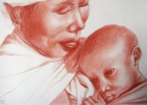 Voir le détail de cette oeuvre: maternité africaine